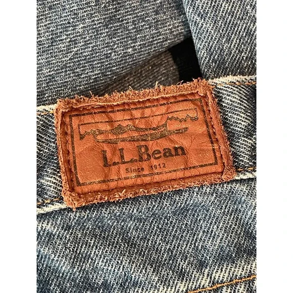 00552 - LLBean Mens Relaxed Fit‎ Jeans Classic Blue Denim Size 38x32 100% cotton - Picture 10 of 11
